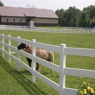 Vinyl 3 Rail Fence